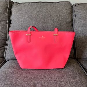 Neon pink Kate Spade bag, only used once